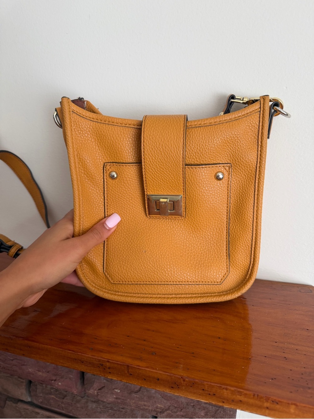 Steve Madden Vintage Leather Crossbody Bag